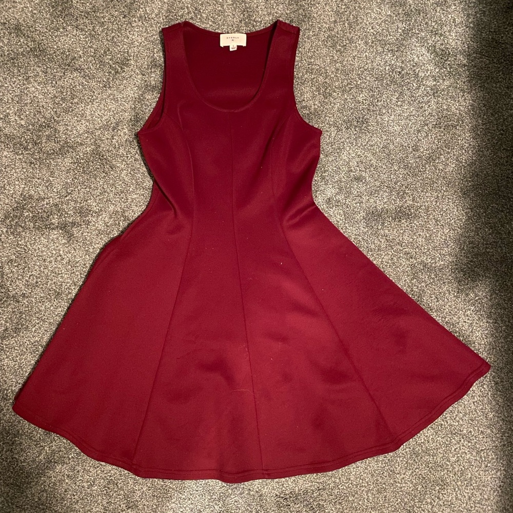 Everly Maroon Dress